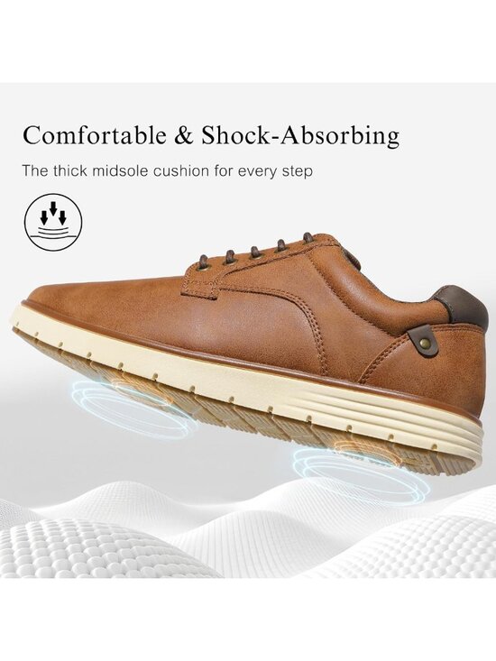 Stylish Men\'s Casual Lace-Up Oxfords - Comfortable Dress Shoes for Work & Travel main image 5